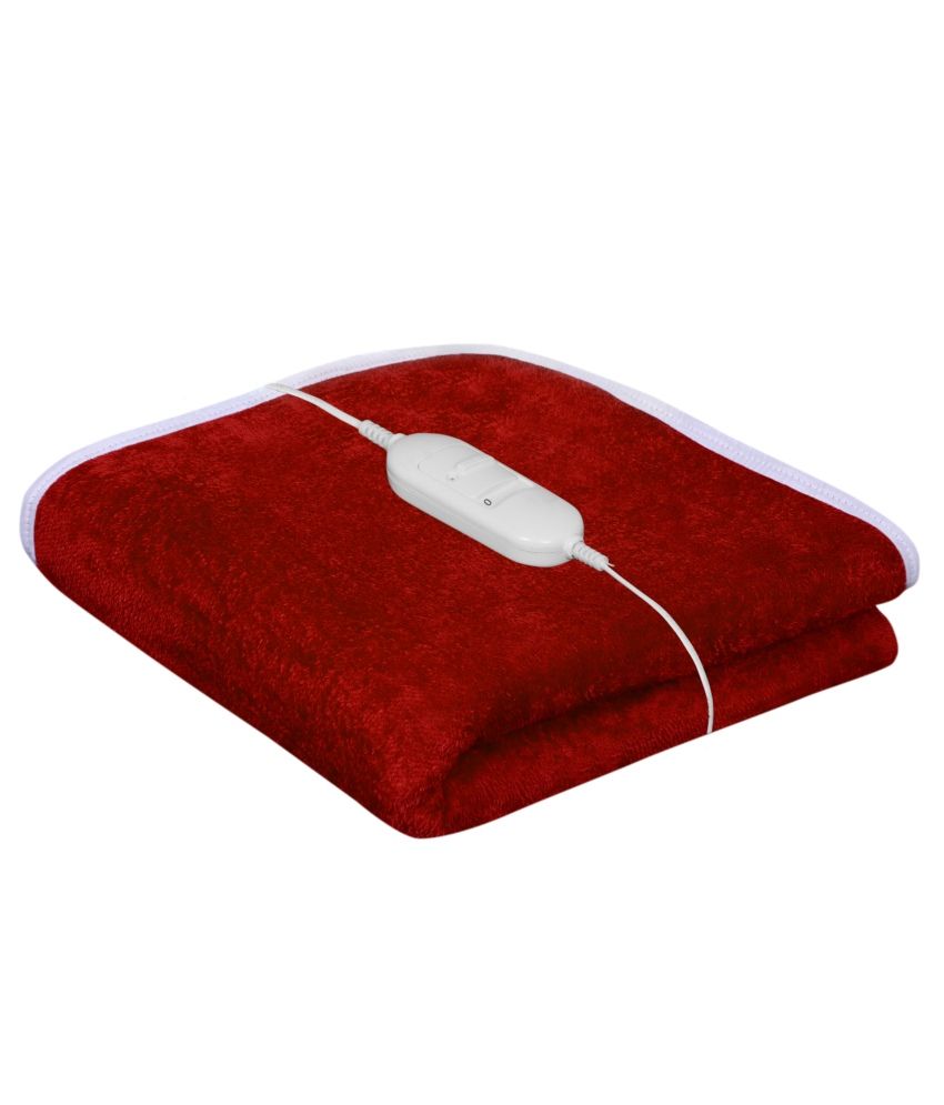 Paisa Worth Red Plain Polyester Electric Blanket available at snapdeal for Rs.973