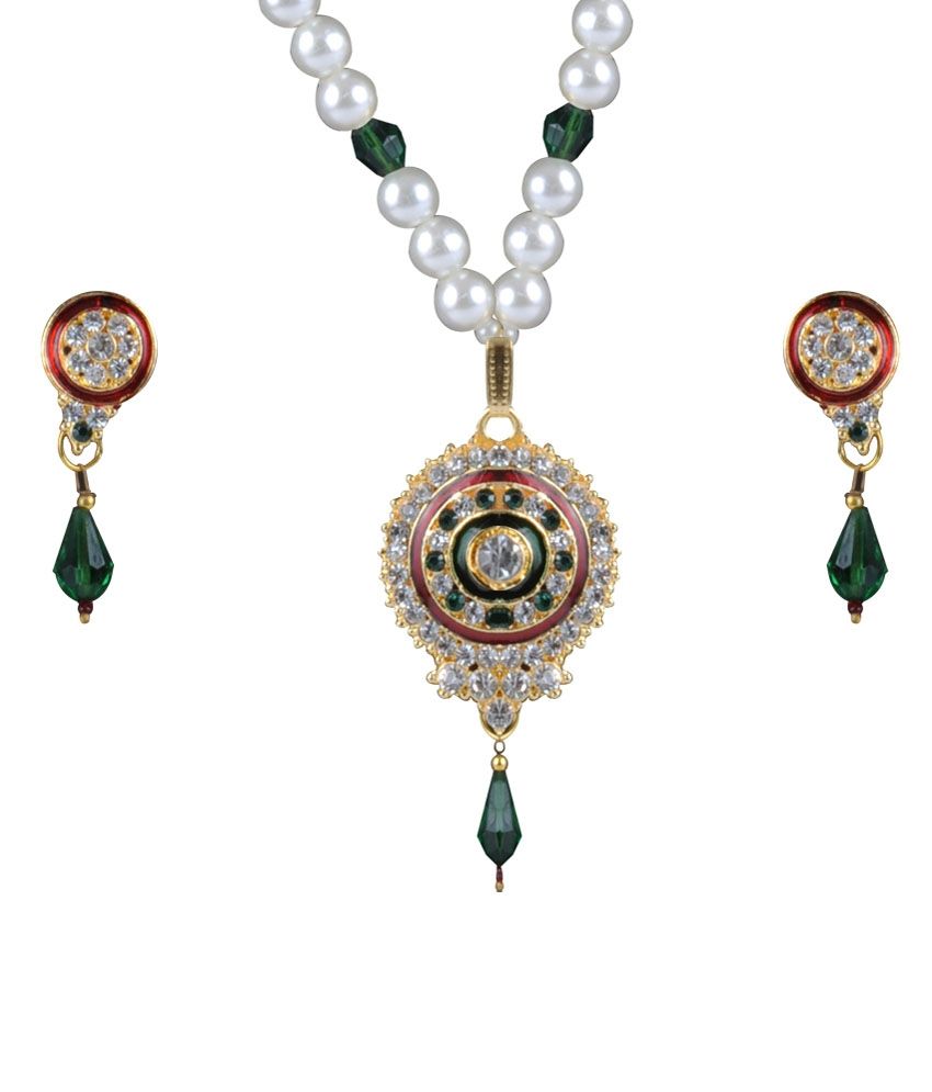 Morya Re Artificial Jewellery Silver Alloy Necklace Set available at snapdeal for Rs.249