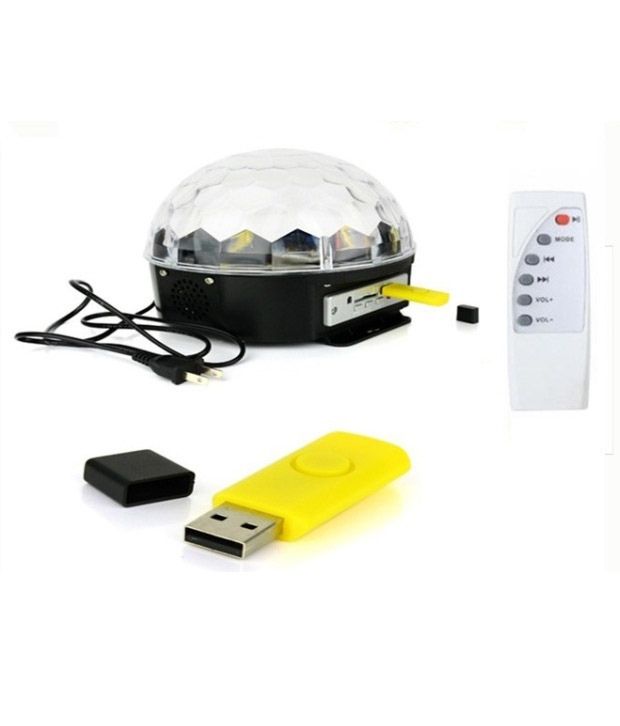 Ai Disco Lighting Crystal Sound Player Light Laser Rotation Ball Lamp - 20w available at snapdeal for Rs.1599