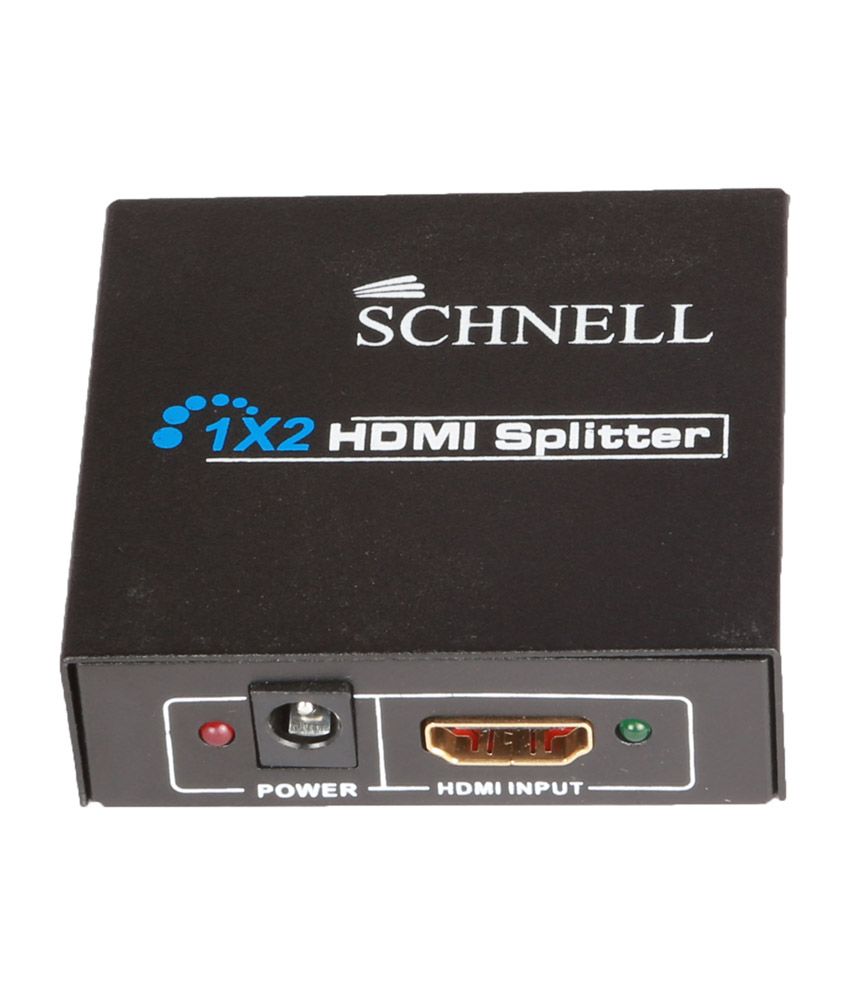 Schnell Hdmi Splitter 1 X 2 Port available at snapdeal for Rs.1199
