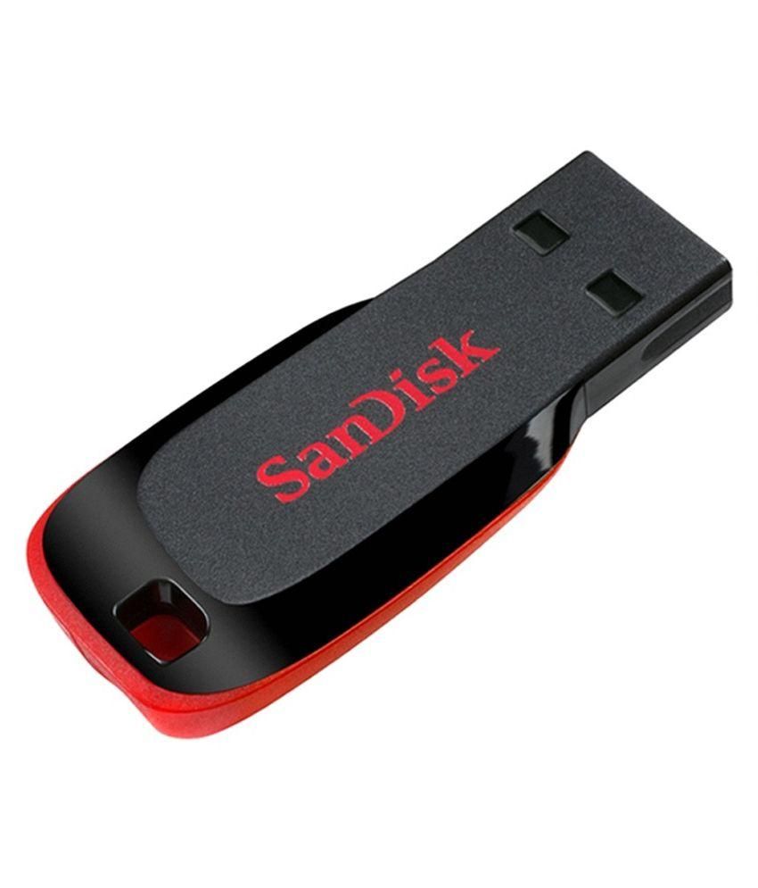Sandisk Sandisk Cruzer Blade 8 Gb Pen Drives Red & Black available at snapdeal for Rs.308