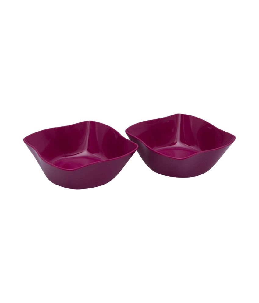 Iveo Purple Quadra Serving Bowl Small (set Of 2) available at snapdeal for Rs.375