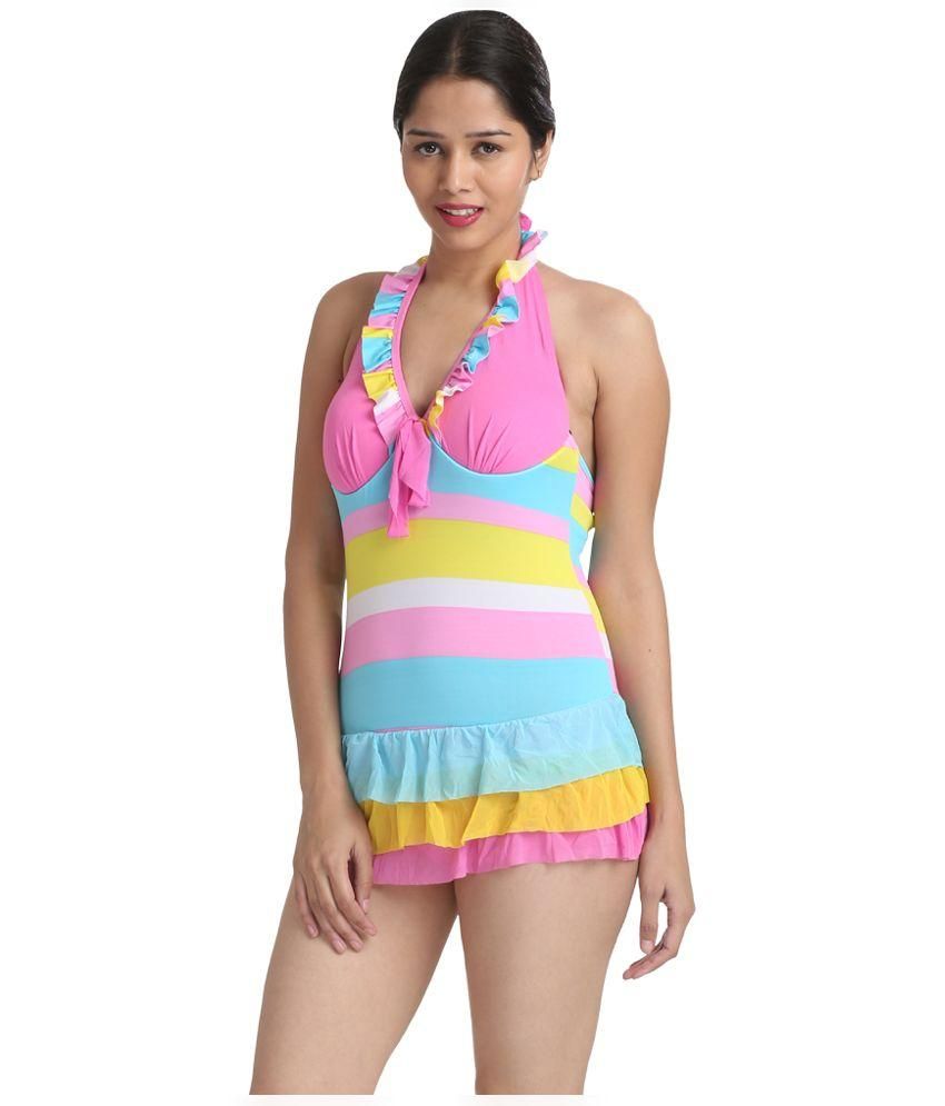 Buy Fascinating Lingerie Multi Color Polycotton Cover Up Online At Best