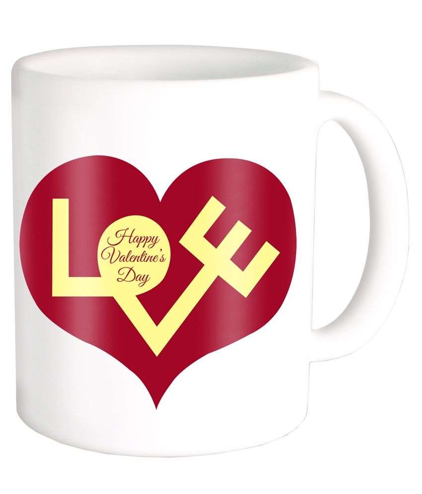 Photogiftsindia Valentines Day Special White Ceramic Coffee Mug available at snapdeal for Rs.247