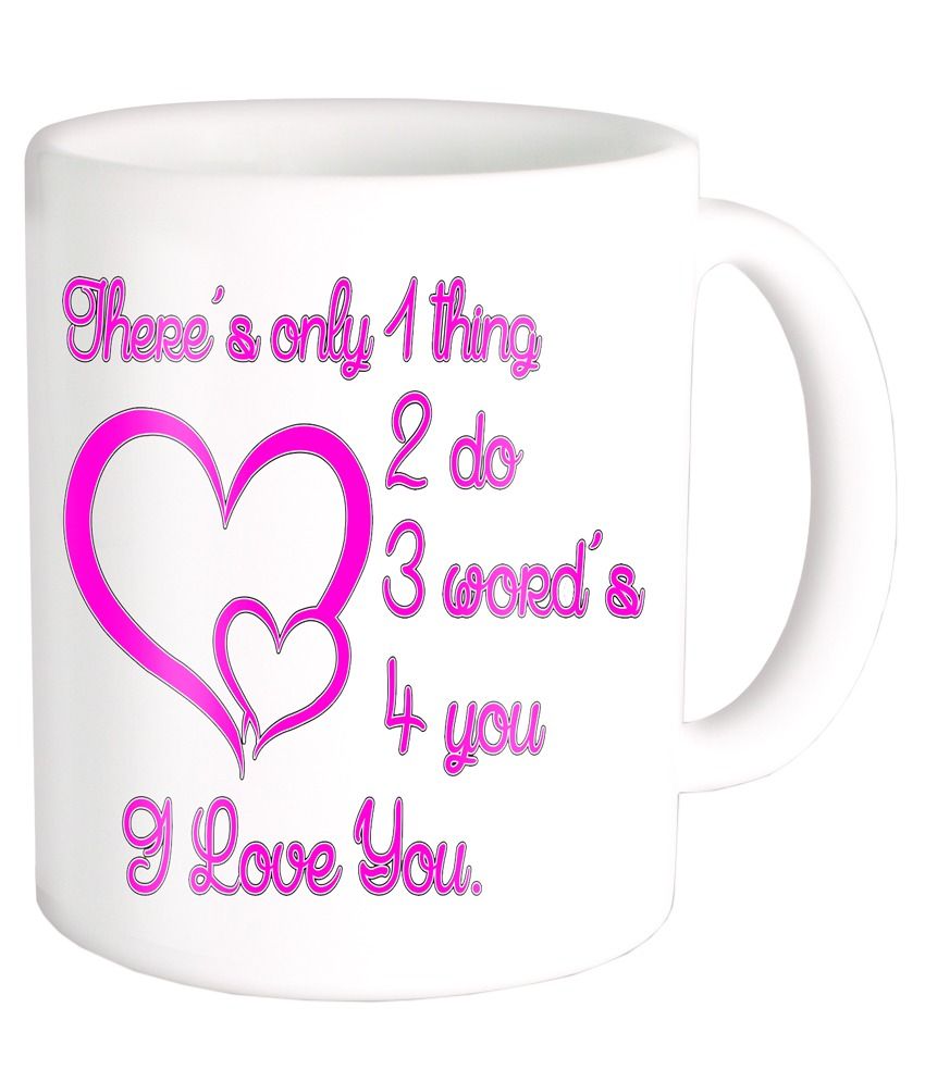 Photogiftsindia Valentines Day Special White Ceramic Coffee Mug available at snapdeal for Rs.245