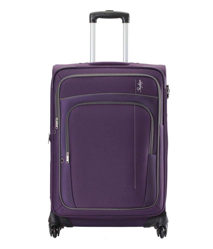 Skybags Grand Purple 4 Wheel Soft Luggage size Small below 60 Cm available at SnapDeal for Rs.3900