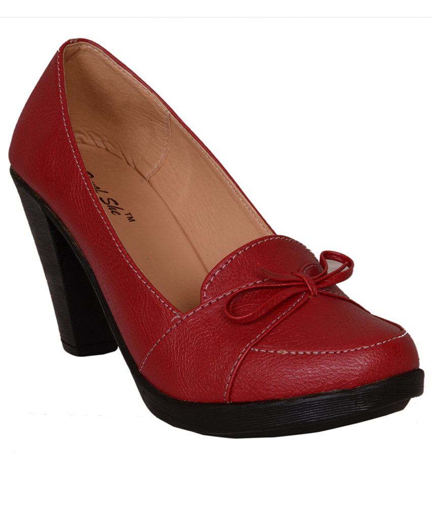 formal shoes red colour