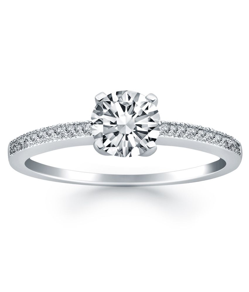 Buy silver diamond ring online