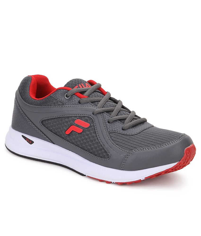 fila grey sports shoes