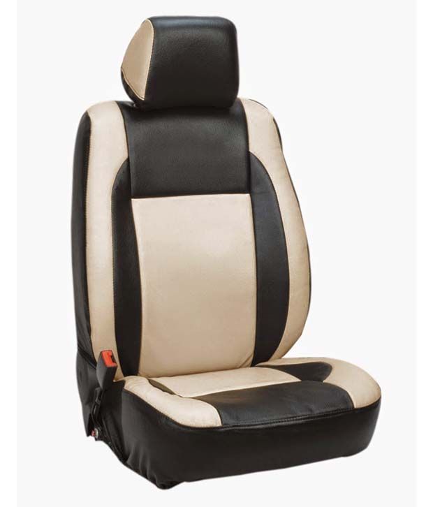 Elaxa Beige Leatherite Car Seat Covers For Maruti Suzuki Celerio Set Of