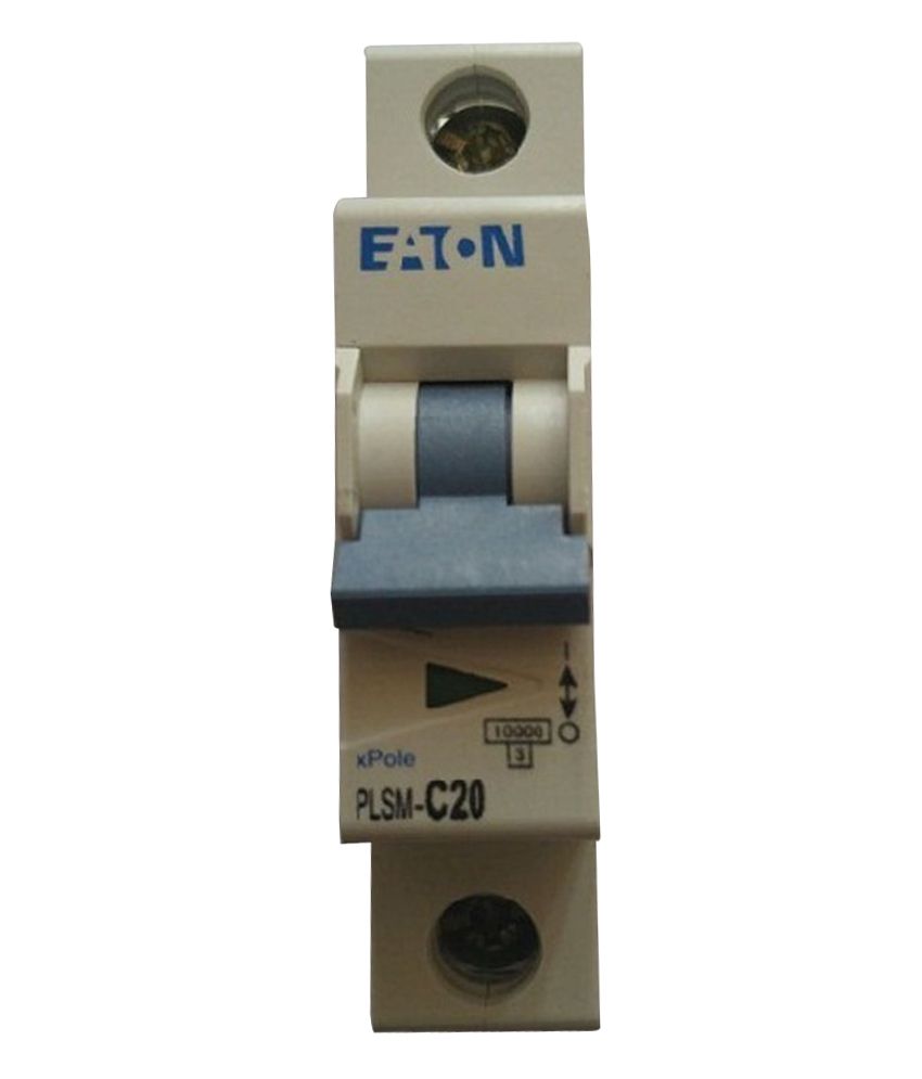 Eaton Plsm-c20 Miniature Circuit Breaker 20a Sp, 10ka, 230/415vac available at snapdeal for Rs.275