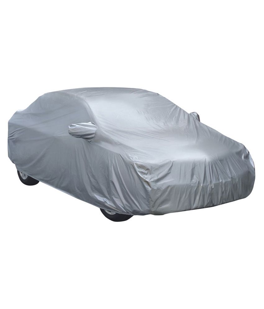 Ndet Silver Polyester Car Body Cover For Hyundai Grand I10 available at snapdeal for Rs.971