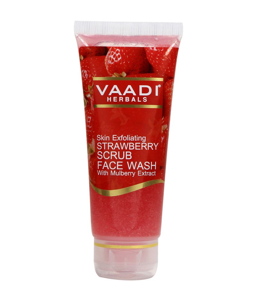 Vaadi Herbal Strawberry Scrub Face Wash with Mulberry Extract Buy