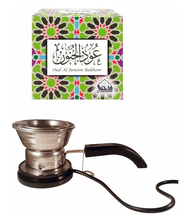 Dukhni Oud Al Junoon Bakhoor (small) And Classic Electric Incense Burner available at snapdeal for Rs.595