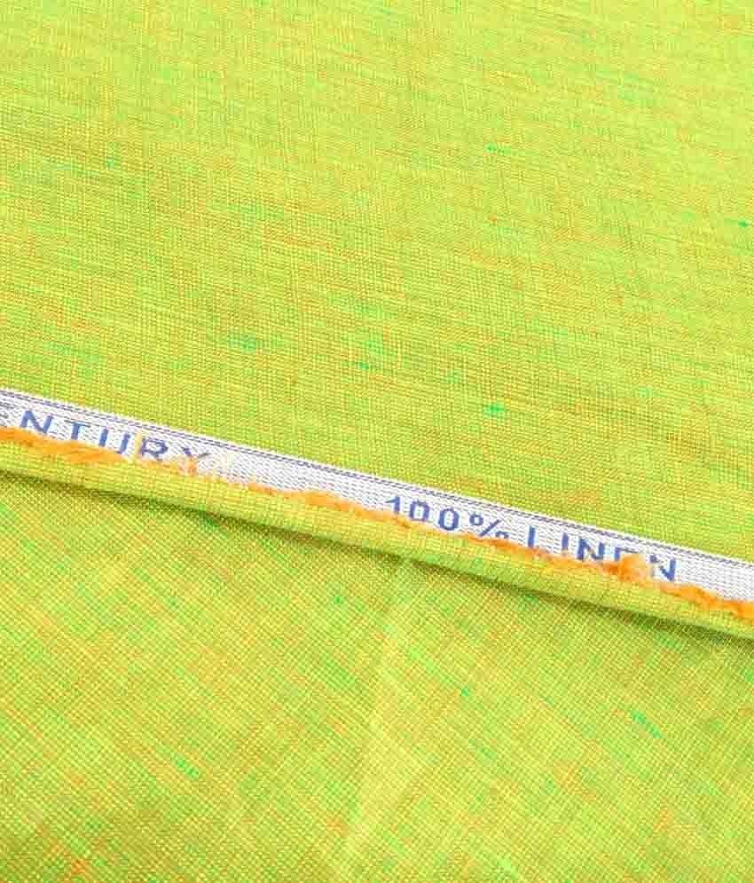 Birla Century Green Linen Unstitched Shirt Pc available at snapdeal for Rs.1520