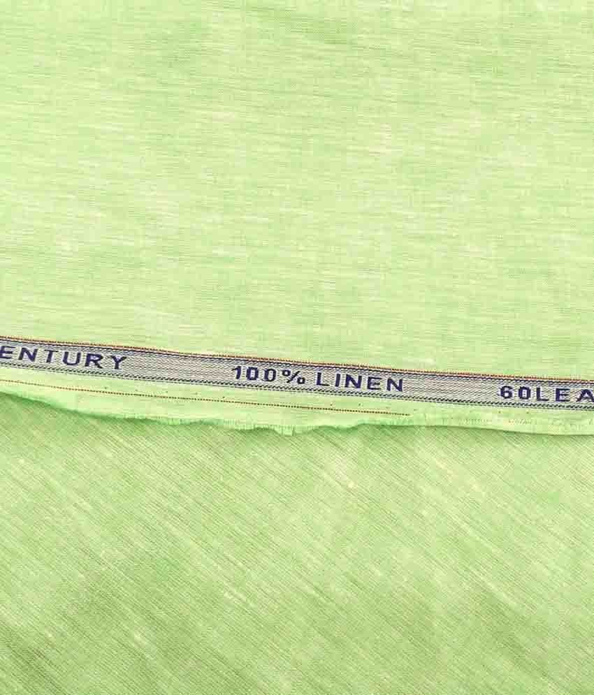 Birla Century Green Linen Unstitched Shirt Pc available at snapdeal for Rs.1520