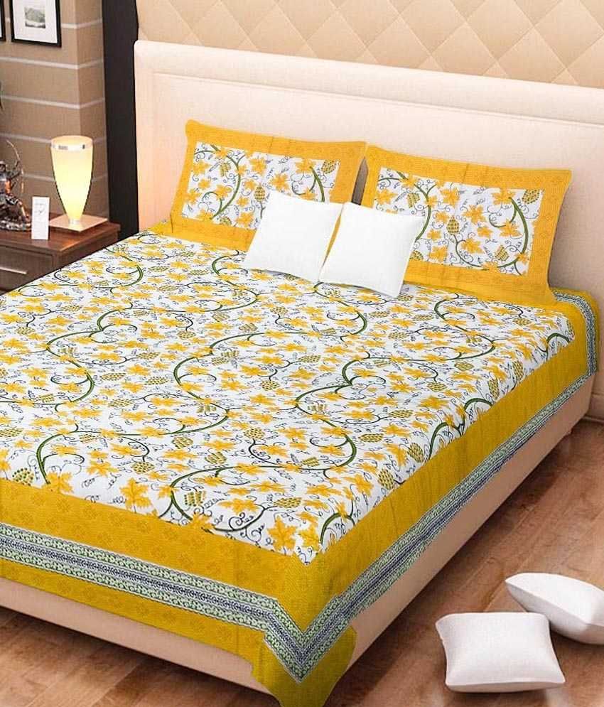 bed sheet cotton double bed flipkart