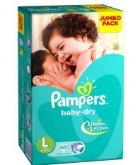 pampers size large