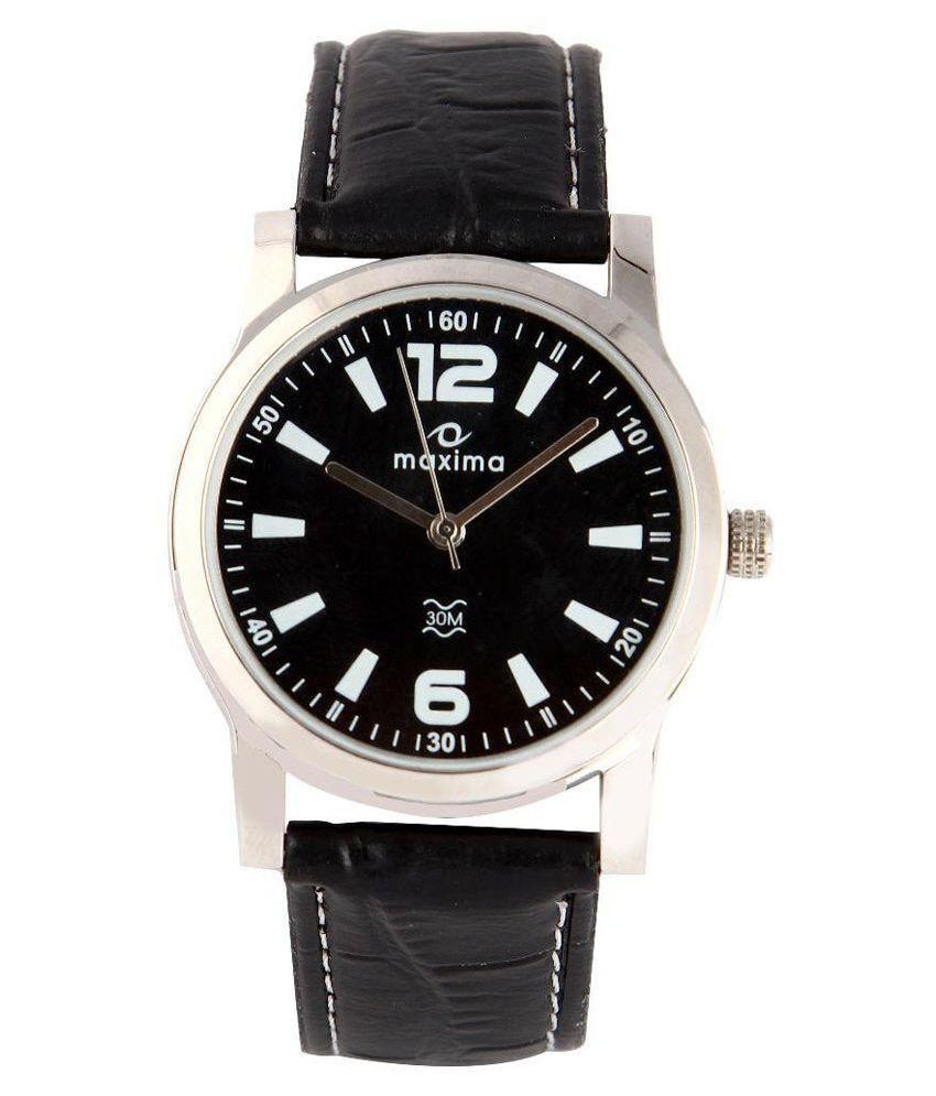 Maxima Black Analog Wa...