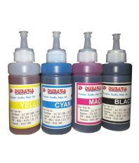 Dubaria Premium Quality Inkjet Ink For Epson And Brother Printers 100ml 4 Colour Combo