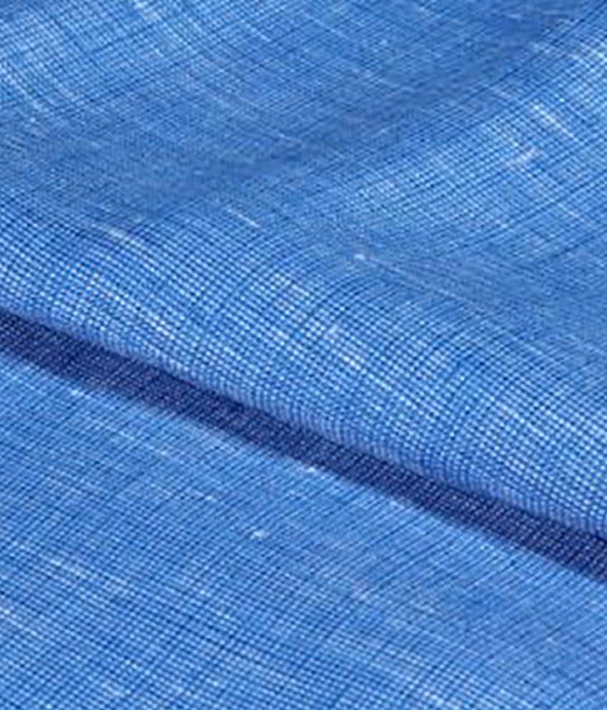 Nitp Blue Linen Unstitched Shirt Pc available at snapdeal for Rs.249