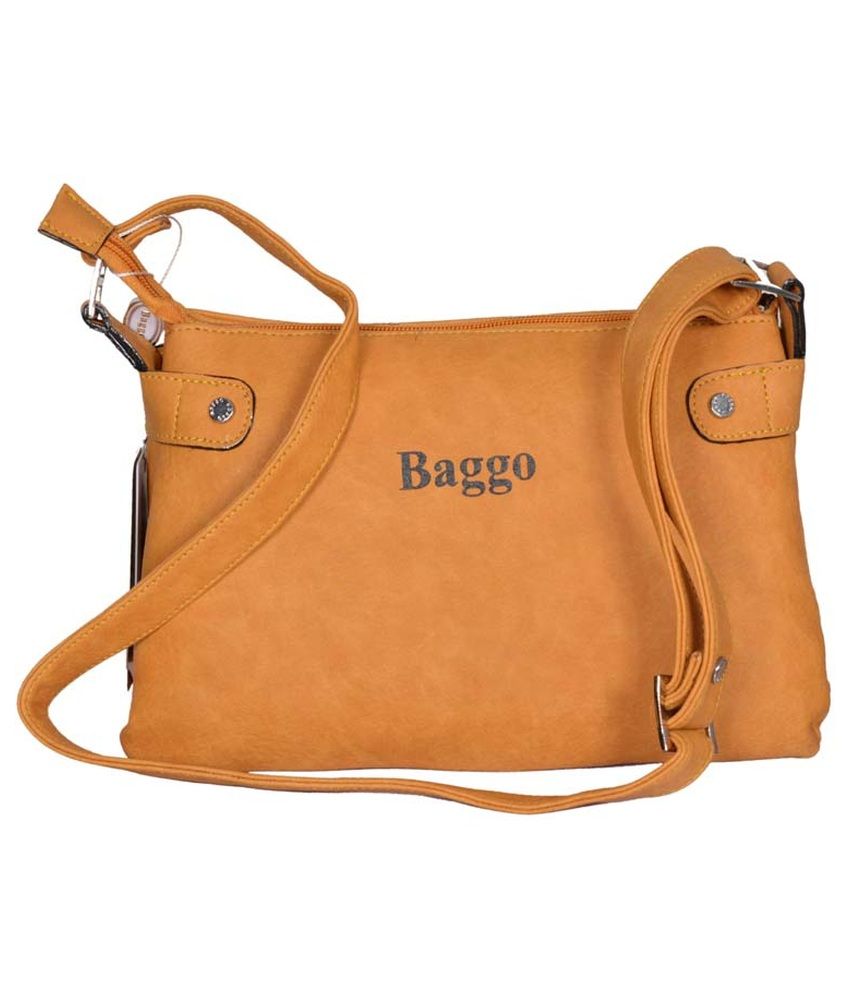 Baggo Yellow P.u. Sling Bag available at SnapDeal for Rs.790