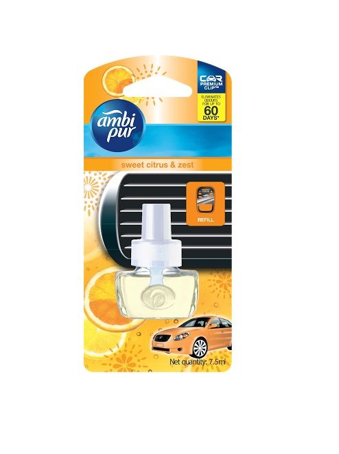 Ambipur Sweet Citrus & Zest Car Air Freshener Refill Pack 7.5 Ml available at snapdeal for Rs.180