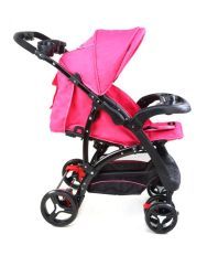 Luv Lap Baby Stroller Pram Sports Pink/Orange - 18159