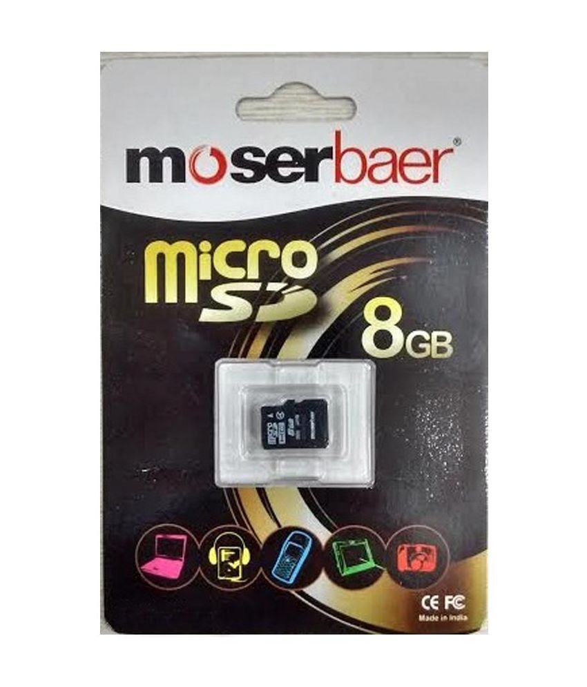 Moserbaer Microsdmnm 8 Gb Class 4 Memory Card available at snapdeal for Rs.289