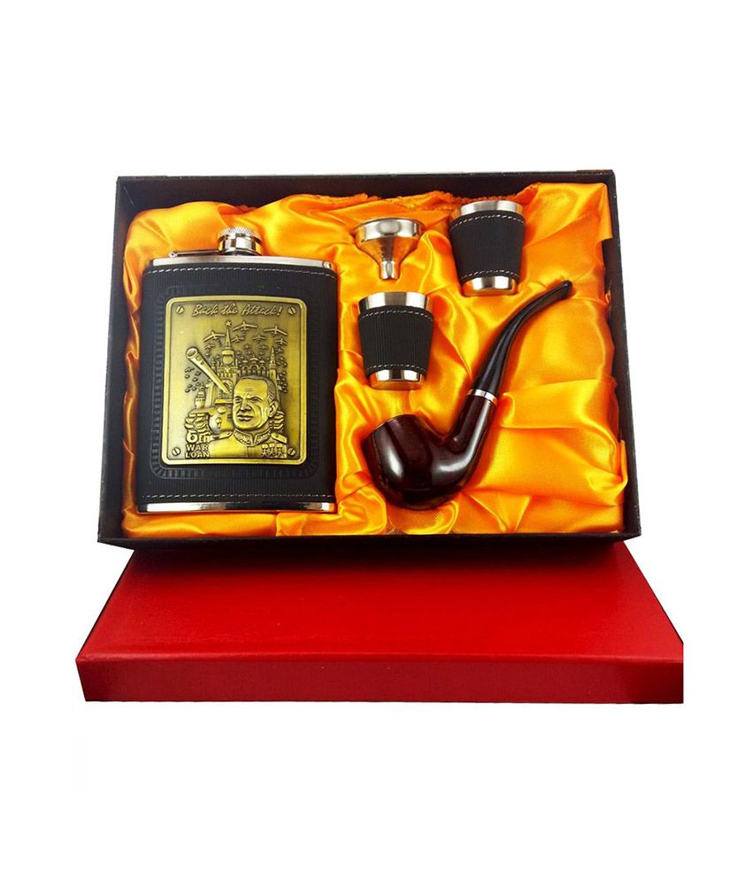 Chivice Leatherette Hip Flask Gift Set available at snapdeal for Rs.666