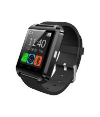 Bluetick U8 Black Smart Watch with Selfie Stick, Power Bank and Charging Adapter and Cable