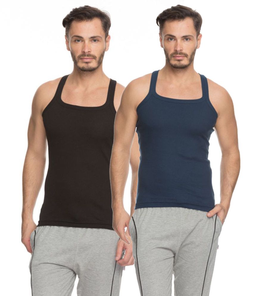Genx Multi Sleeveless Vest Pack Of 2 available at snapdeal for Rs.343