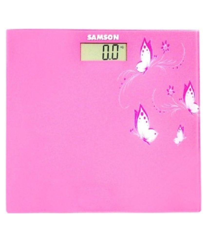 Samso Pink Digital Bathroom Weighing Scale available at snapdeal for Rs.1271