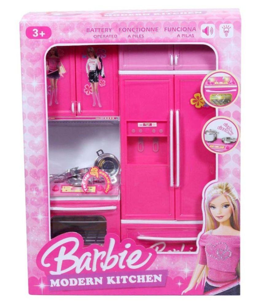 barbie kitchen set makeup set