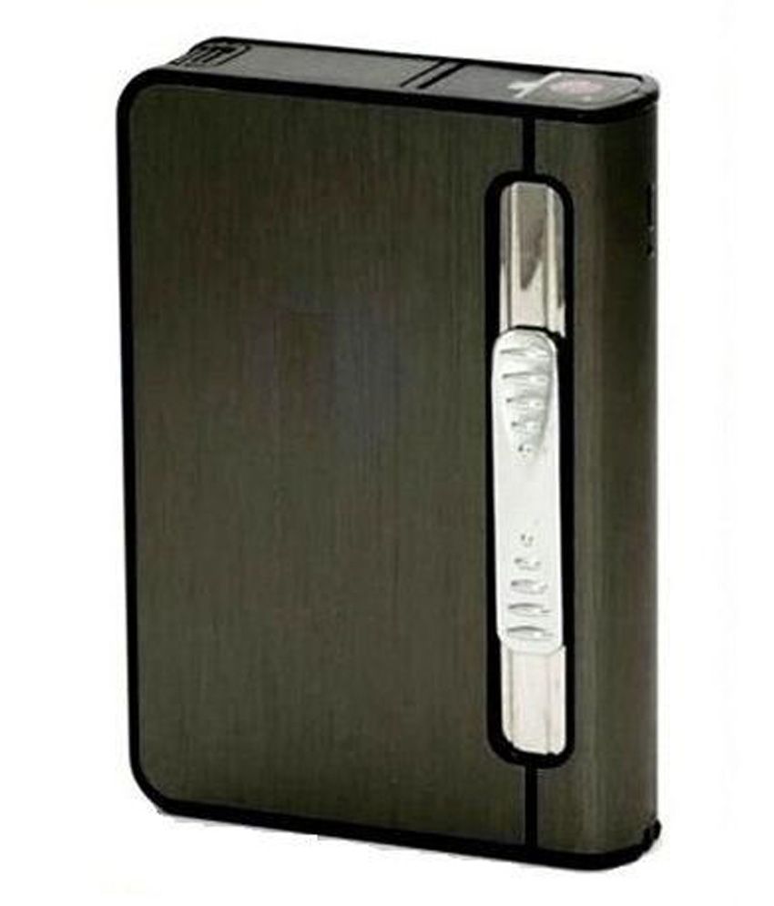 Accessoreez Black Plastic Automatic Cigarette Holder Case And Refillabe Gas Lighter available at snapdeal for Rs.369