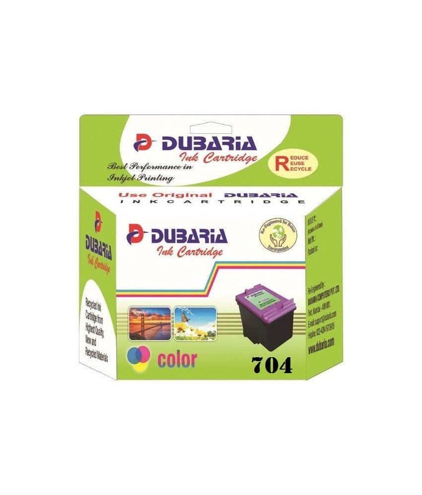 Dubaria 704 Colour Ink Cartridge Compatible For Hp 704 Tricolour available at snapdeal for Rs.349