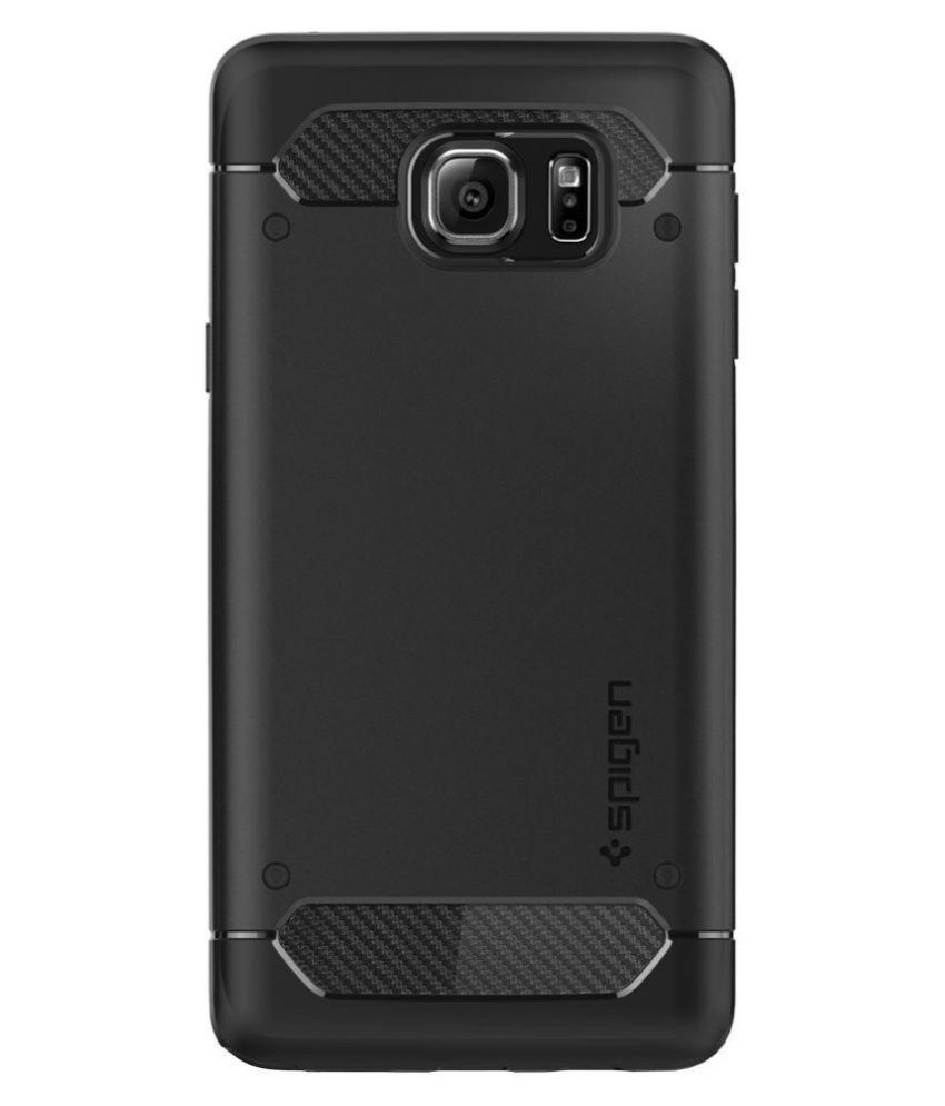 Spigen Back Cover For Samsung Galaxy Note 5 - Black available at snapdeal for Rs.999