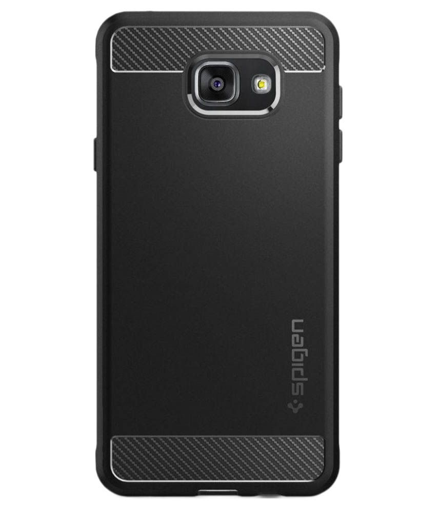 Spigen Plain Back Cover For Samsung Galaxy A7 2016 - Black available at snapdeal for Rs.999