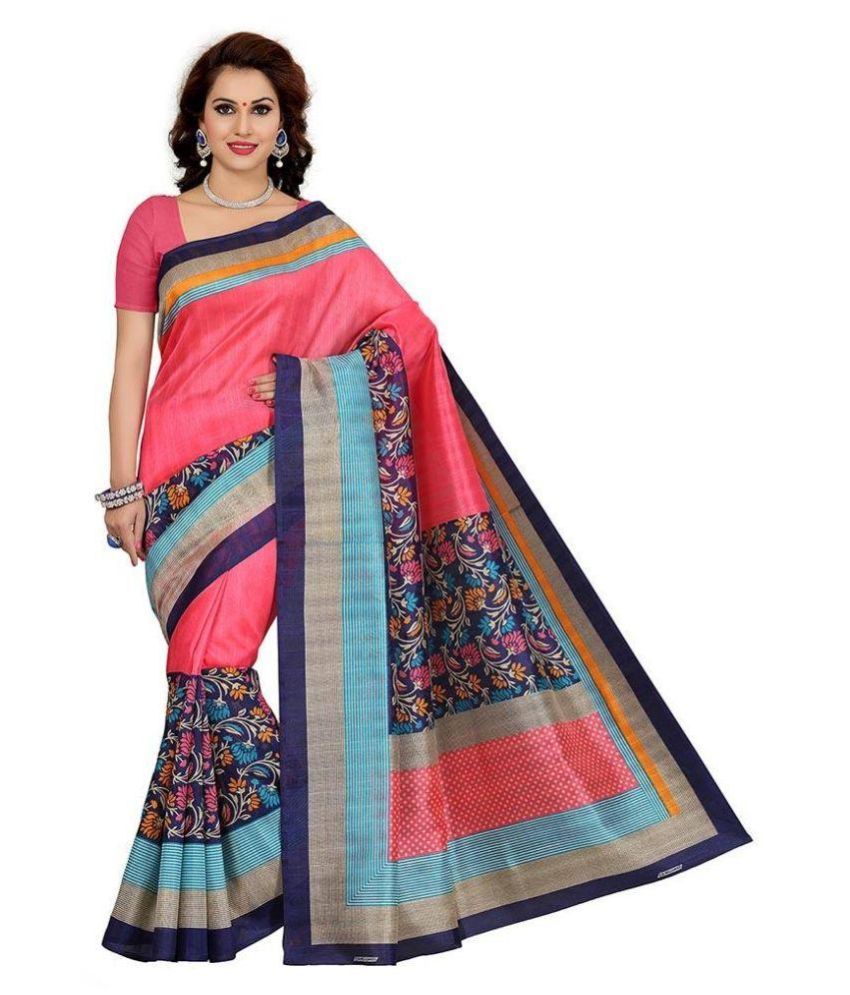Usha Silk Mills Multicoloured Bhagalpuri Silk Saree available at snapdeal for Rs.349