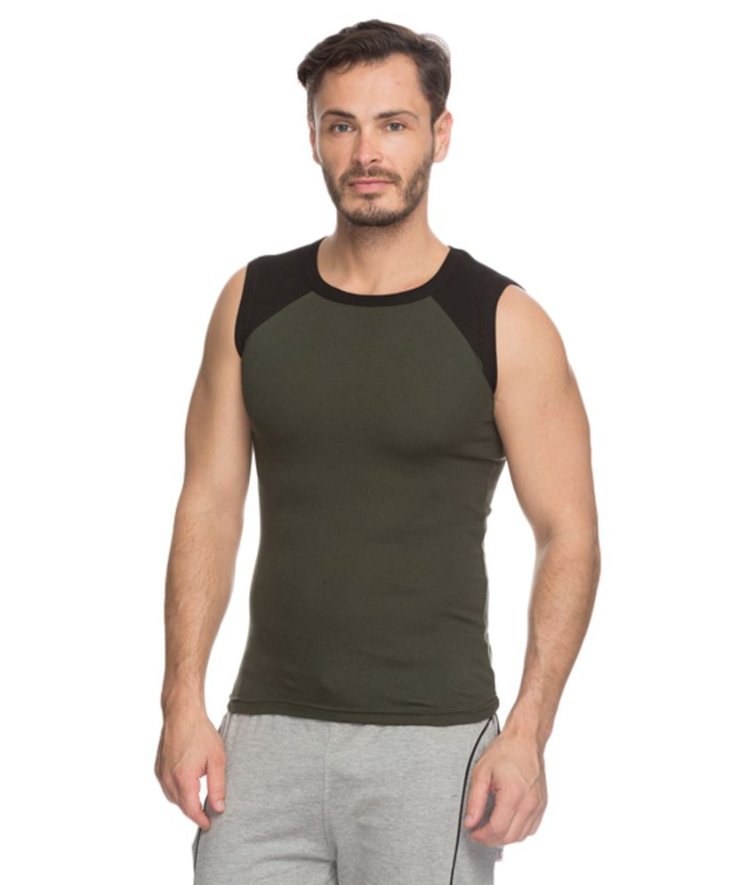 Genx Green Sleeveless Vest Pack Of 2 available at snapdeal for Rs.363