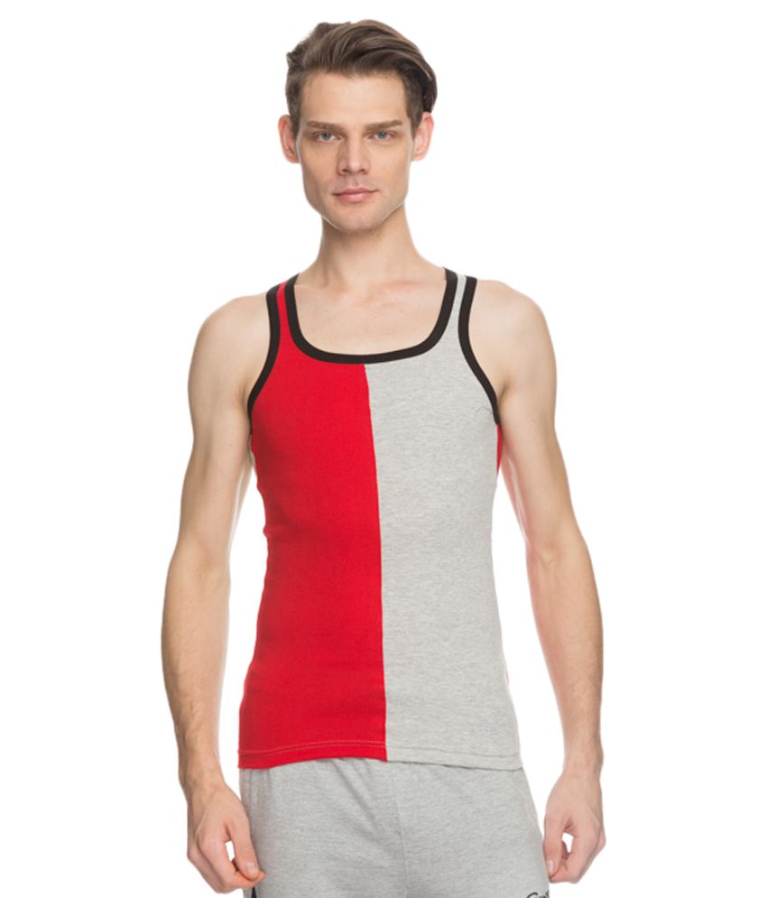 Genx Red Sleeveless Vest Pack Of 2 available at snapdeal for Rs.363