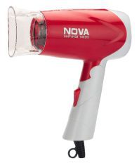Nova silky shine 1300 w hot and cold foldable hair dryer Hair Dryer Pink