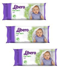 Libero White Baby Wipes - Pack of 3