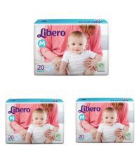 Libero Medium Regular Diapers - Pack of 3