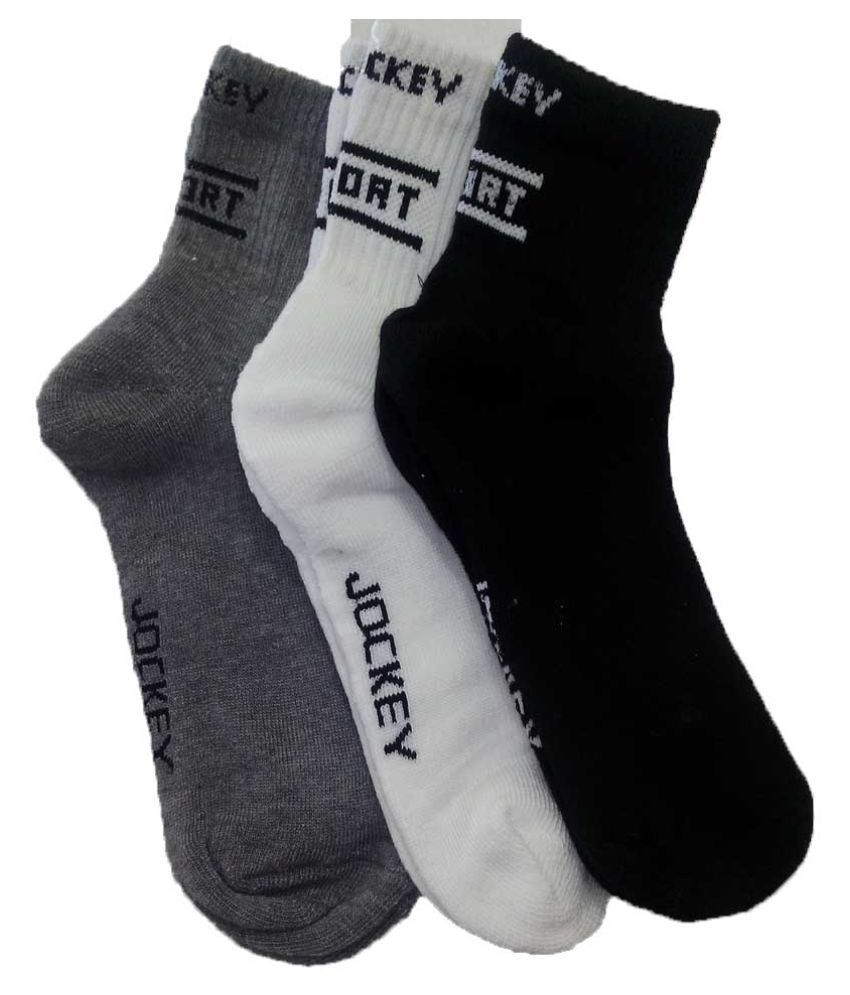 Jockey Multicolour Cotton Socks For Men Pack Of 3 available at SnapDeal