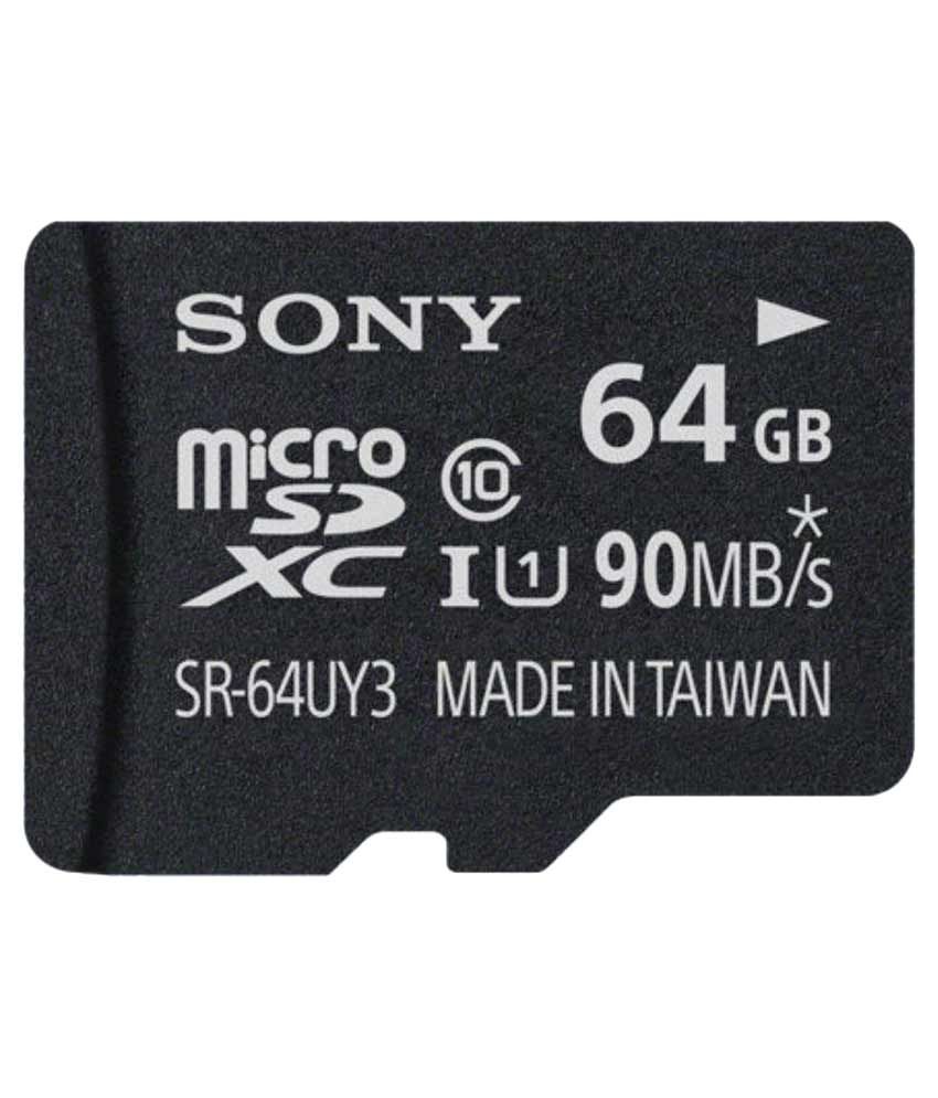 Sony Sr-64uy3 64 Gb Microsd Card With Adapter available at snapdeal for Rs.1761