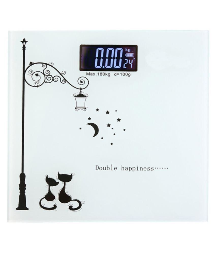 Weightrolux Digital Personal Health Body Weight Scale Weighing Machine With Room Temperature Personal Health Body Weight Scale White available at snapdeal for Rs.999