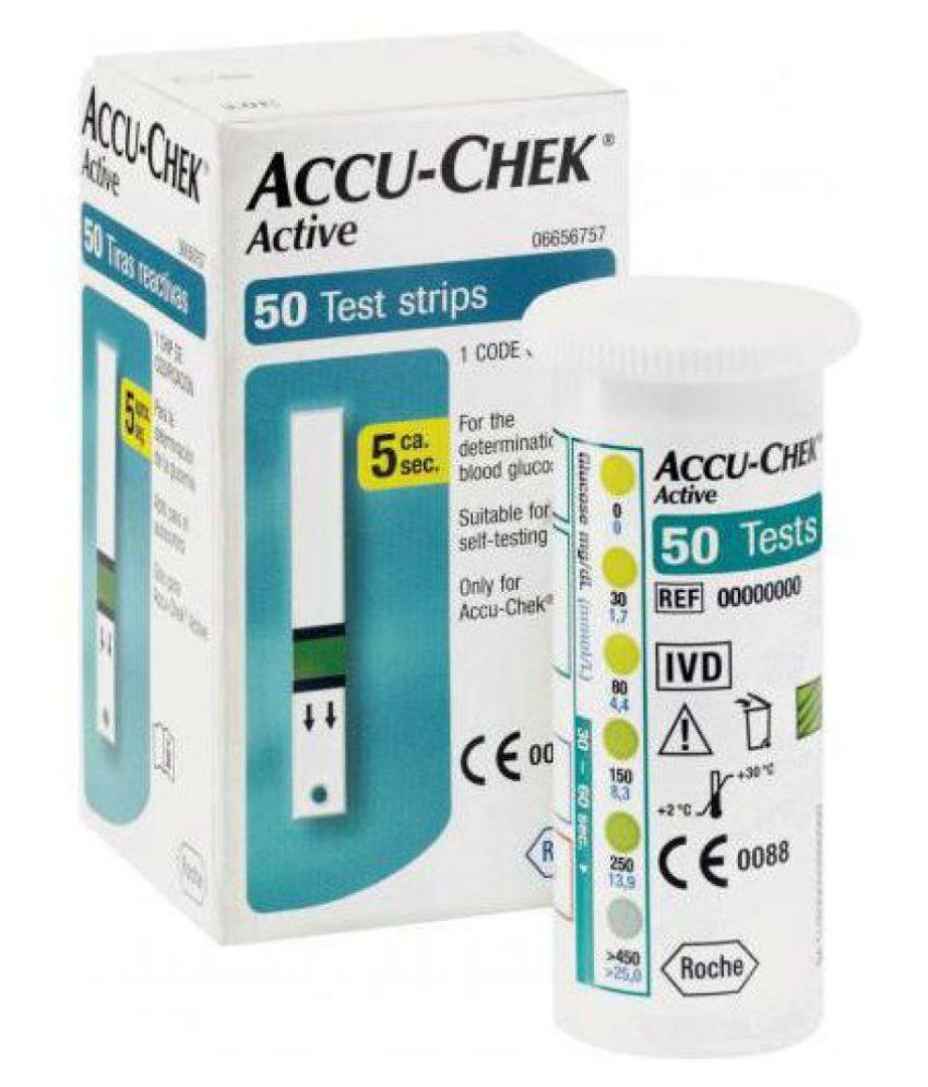 Accu - Chek Active 50 Test Strips Jan 2017 available at snapdeal for Rs.775