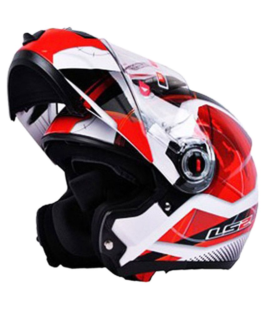 Ls2 Ff386-l Universe Flip Up Helmet - Red L available at snapdeal for Rs.6572