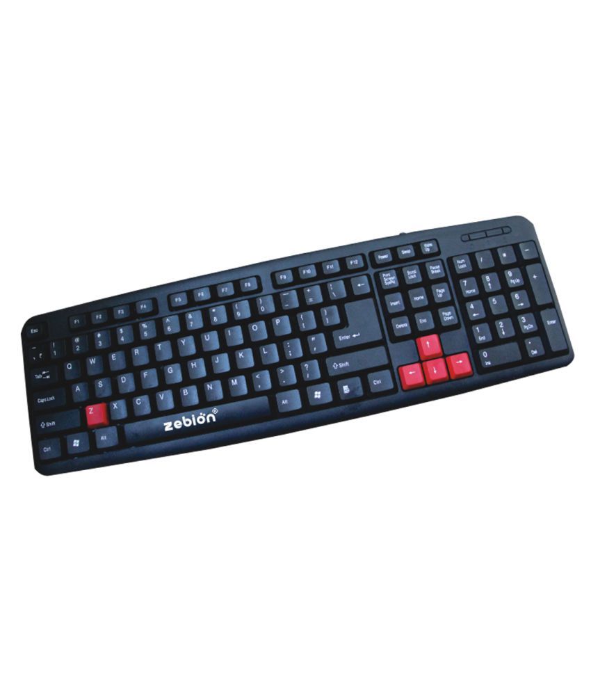 Zebion Ergo Black Usb Wired Replacement Laptop Keyboard available at snapdeal for Rs.280